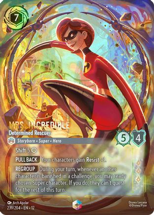 Mrs. Incredible - Determined Rescuer (Enchanted) (239/204) [Wilds Unknown] Holofoil Lorcana Single Disney