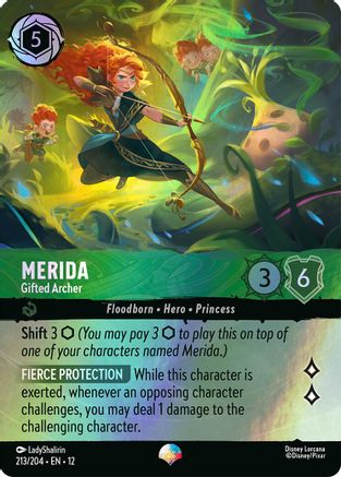 Merida - Gifted Archer (Epic) (213/204) [Wilds Unknown] Holofoil Lorcana Single Disney