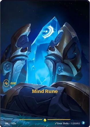 Mind Rune (Alternate Art) (R03a) [Unleashed] Foil Riftbound Singles Riot Games
