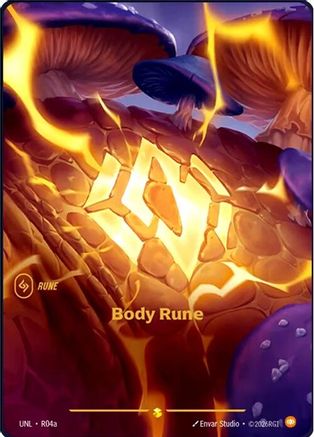 Body Rune (Alternate Art) (R04a) [Unleashed] Foil Riftbound Singles Riot Games
