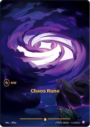 Chaos Rune (Alternate Art) (R05a) [Unleashed] Foil Riftbound Singles Riot Games
