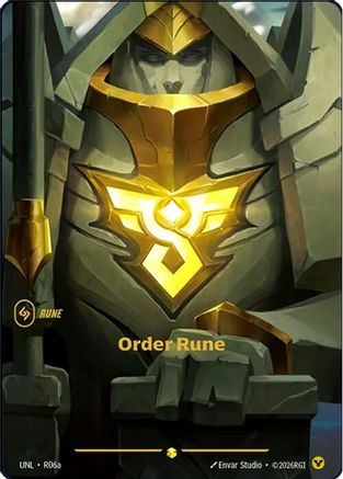 Order Rune (Alternate Art) (R06a) [Unleashed] Foil Riftbound Singles Riot Games