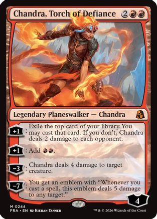 Chandra, Torch of Defiance (FRA-244) [Reality Fracture] MTG Single Wizards of the Coast