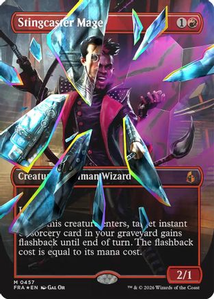 Stingcaster Mage (Facet Foil) (0457) (FRA-457) [Reality Fracture] Foil MTG Single Wizards of the Coast