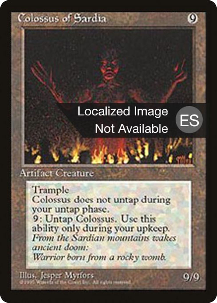 Colossus of Sardia (4BB-308) [Fourth Edition Foreign Black Border] MTG Single Wizards of the Coast