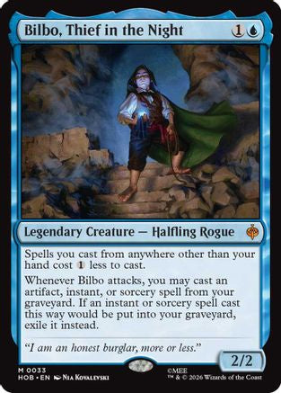 Bilbo, Thief in the Night (HOB-033) [The Hobbit] Foil MTG Single Wizards of the Coast