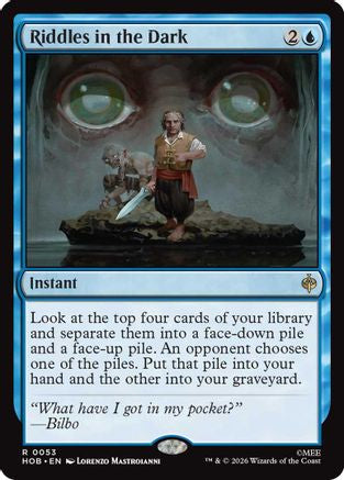 Riddles in the Dark (HOB-053) [The Hobbit] Foil MTG Single Wizards of the Coast