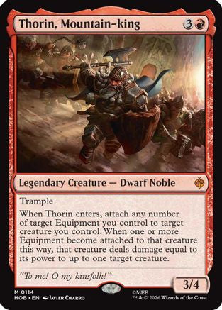 Thorin, Mountain-king (HOB-114) [The Hobbit] MTG Single Wizards of the Coast