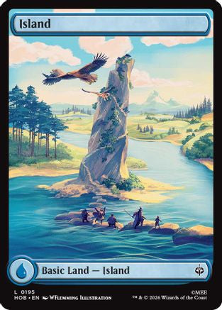 Island (0195) (HOB-195) [The Hobbit] Foil MTG Single Wizards of the Coast