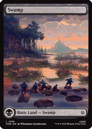 Swamp (0196) (HOB-196) [The Hobbit] Foil MTG Single Wizards of the Coast