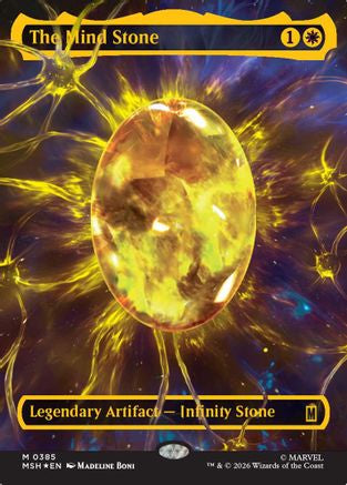 The Mind Stone (Cosmic Foil) (MSH-385) [Marvel Super Heroes] Foil MTG Single Wizards of the Coast