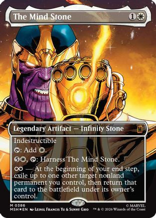 The Mind Stone (MSH-386) [Marvel Super Heroes] Foil MTG Single Wizards of the Coast