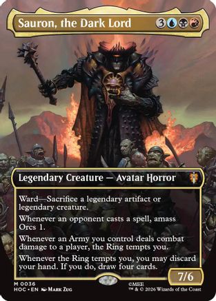 Sauron, the Dark Lord (HOC-036) [The Hobbit: Eternal-Legal] MTG Single Wizards of the Coast