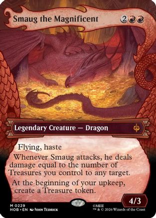 Smaug the Magnificent (HOB-229) [The Hobbit] Foil MTG Single Wizards of the Coast
