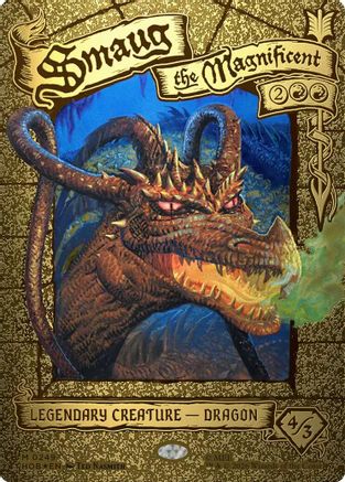 Smaug the Magnificent (HOB-249) [The Hobbit] Foil MTG Single Wizards of the Coast