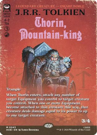 Thorin, Mountain-king (HOB-243) [The Hobbit] Foil MTG Single Wizards of the Coast