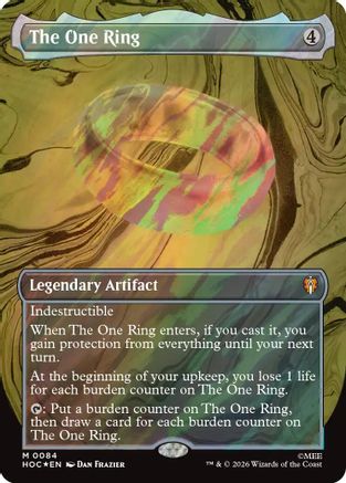 The One Ring (Surge Foil) (HOC-084) [The Hobbit] Foil MTG Single Wizards of the Coast