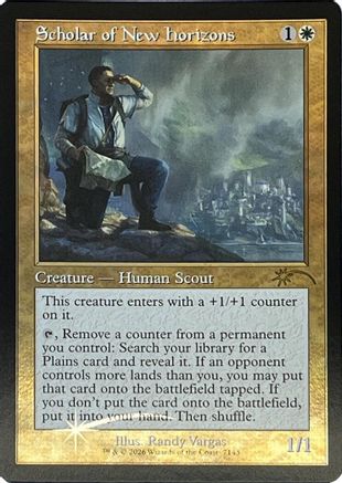 Scholar of New Horizons (SLD-7143) [Secret Lair] Drop Series Foil MTG Single Wizards of the Coast