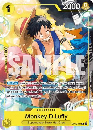 Monkey.D.Luffy (Welcome Pack 2026 Vol.1) (OP10-111) [One Piece Promotion Cards] One Piece Single Bandai