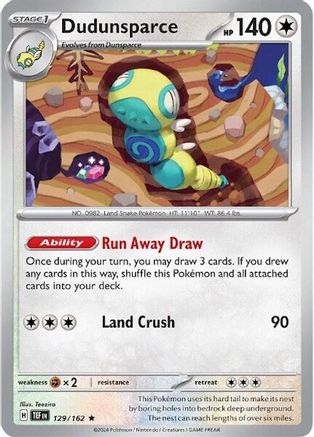 Dudunsparce - 129/162 (Non-Holo) [Misc: Deck Exclusives] Pokemon Single Pokémon