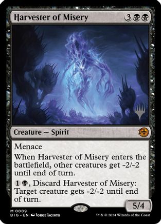 Harvester of Misery (PPSOS-009) [Promo Pack: Secrets of Strixhaven] Foil MTG Single Wizards of the Coast