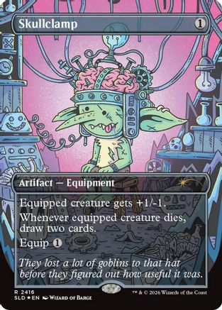 Skullclamp (2416) (SLD-2416) [Secret Lair] Drop Series Foil MTG Single Wizards of the Coast