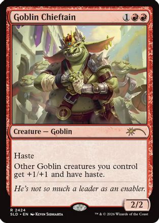 Goblin Chieftain (2424) (SLD-2424) [Secret Lair] Drop Series MTG Single Wizards of the Coast