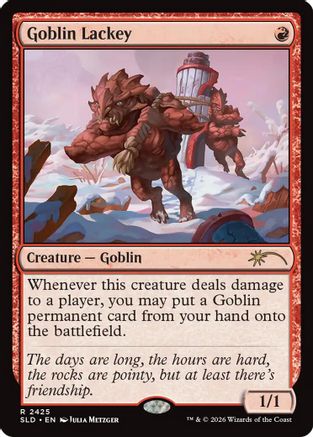 Goblin Lackey (2425) (SLD-2425) [Secret Lair] Drop Series MTG Single Wizards of the Coast