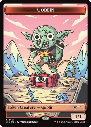 Goblin Token (2421) (SLD-2421) [Secret Lair] Drop Series Foil MTG Single Wizards of the Coast