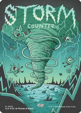 Storm Counter (SLD-2422) [Secret Lair] Drop Series Foil MTG Single Wizards of the Coast