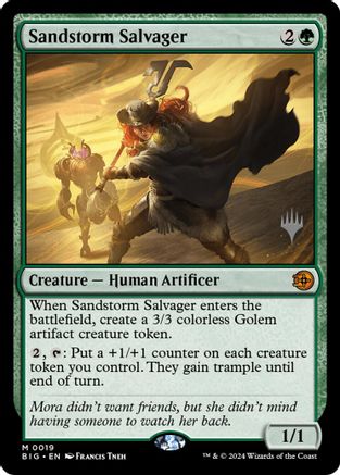 Sandstorm Salvager (PPSOS-019) [Promo Pack: Secrets of Strixhaven] Foil MTG Single Wizards of the Coast