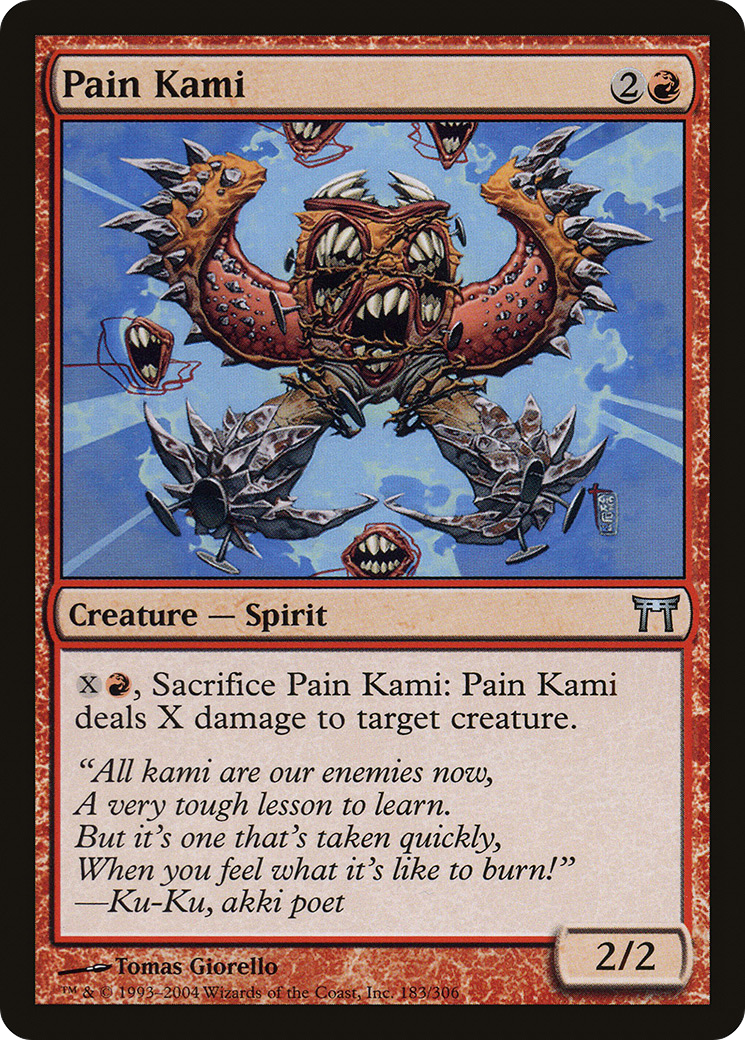 Pain Kami (CHK-183) [Champions of Kamigawa] Foil MTG Single Wizards of the Coast