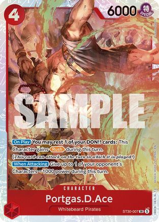 Portgas.D.Ace (ST30-007) [Starter Deck EX: Luffy & Ace] Foil One Piece Single Bandai