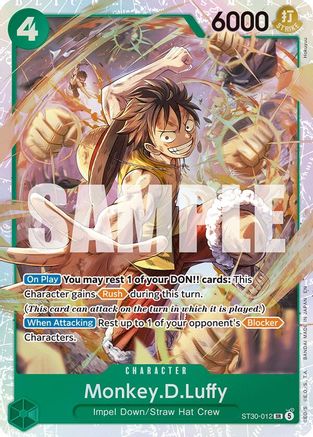 Monkey.D.Luffy (ST30-012) [Starter Deck EX: Luffy & Ace] Foil One Piece Single Bandai
