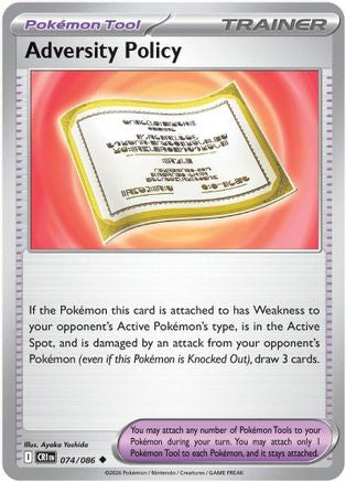 Adversity Policy (74) Reverse Holofoil [ME04 Chaos Rising] Pokemon Single Pokémon