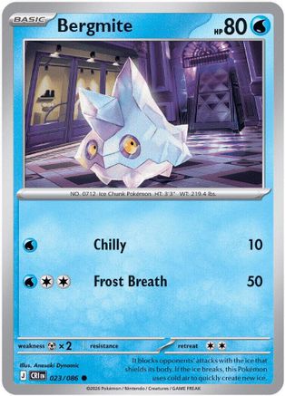 Bergmite (23) [ME04 Chaos Rising] Pokemon Single Pokémon