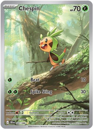 Chespin - 087/086 Holofoil [ME04 Chaos Rising] Pokemon Single Pokémon