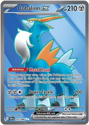 Cobalion ex - 103/086 Holofoil [ME04 Chaos Rising] Pokemon Single Pokémon