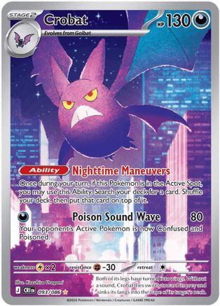 Crobat - 093/086 Holofoil [ME04 Chaos Rising] Pokemon Single Pokémon