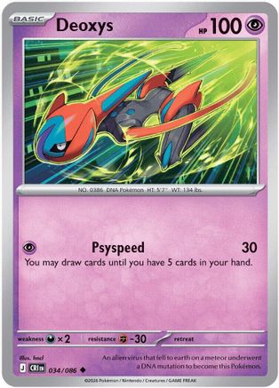 Deoxys - 034/086 [ME04 Chaos Rising] Pokemon Single Pokémon