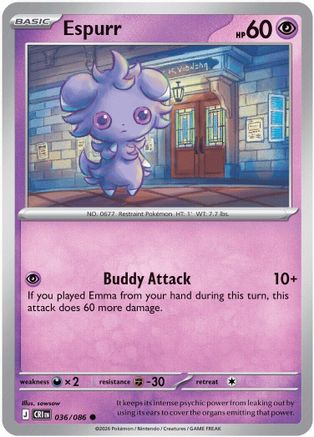 Espurr (36) [ME04 Chaos Rising] Pokemon Single Pokémon