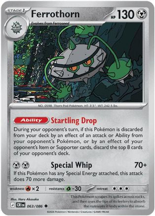 Ferrothorn (63) [ME04 Chaos Rising] Pokemon Single Pokémon