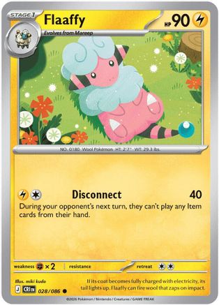 Flaaffy (28) Reverse Holofoil [ME04 Chaos Rising] Pokemon Single Pokémon