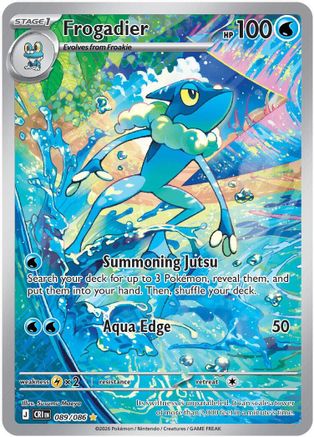 Frogadier - 089/086 Holofoil [ME04 Chaos Rising] Pokemon Single Pokémon