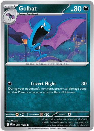 Golbat (50) Reverse Holofoil [ME04 Chaos Rising] Pokemon Single Pokémon