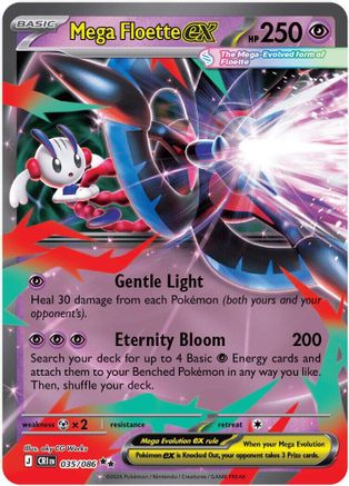 Mega Floette ex - 035/086 Holofoil [ME04 Chaos Rising] Pokemon Single Pokémon