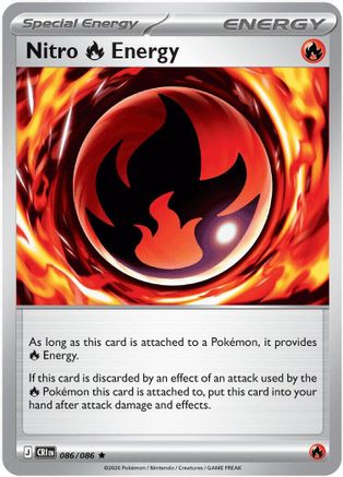 Nitro Fire Energy (86) Holofoil [ME04 Chaos Rising] Pokemon Single Pokémon