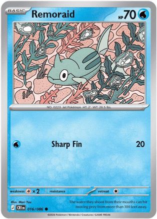 Remoraid (16) [ME04 Chaos Rising] Pokemon Single Pokémon