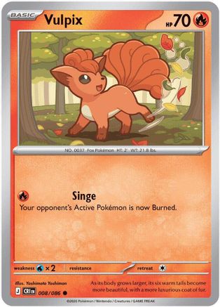 Vulpix (8) [ME04 Chaos Rising] Pokemon Single Pokémon