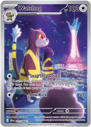 Watchog - 097/086 Holofoil [ME04 Chaos Rising] Pokemon Single Pokémon